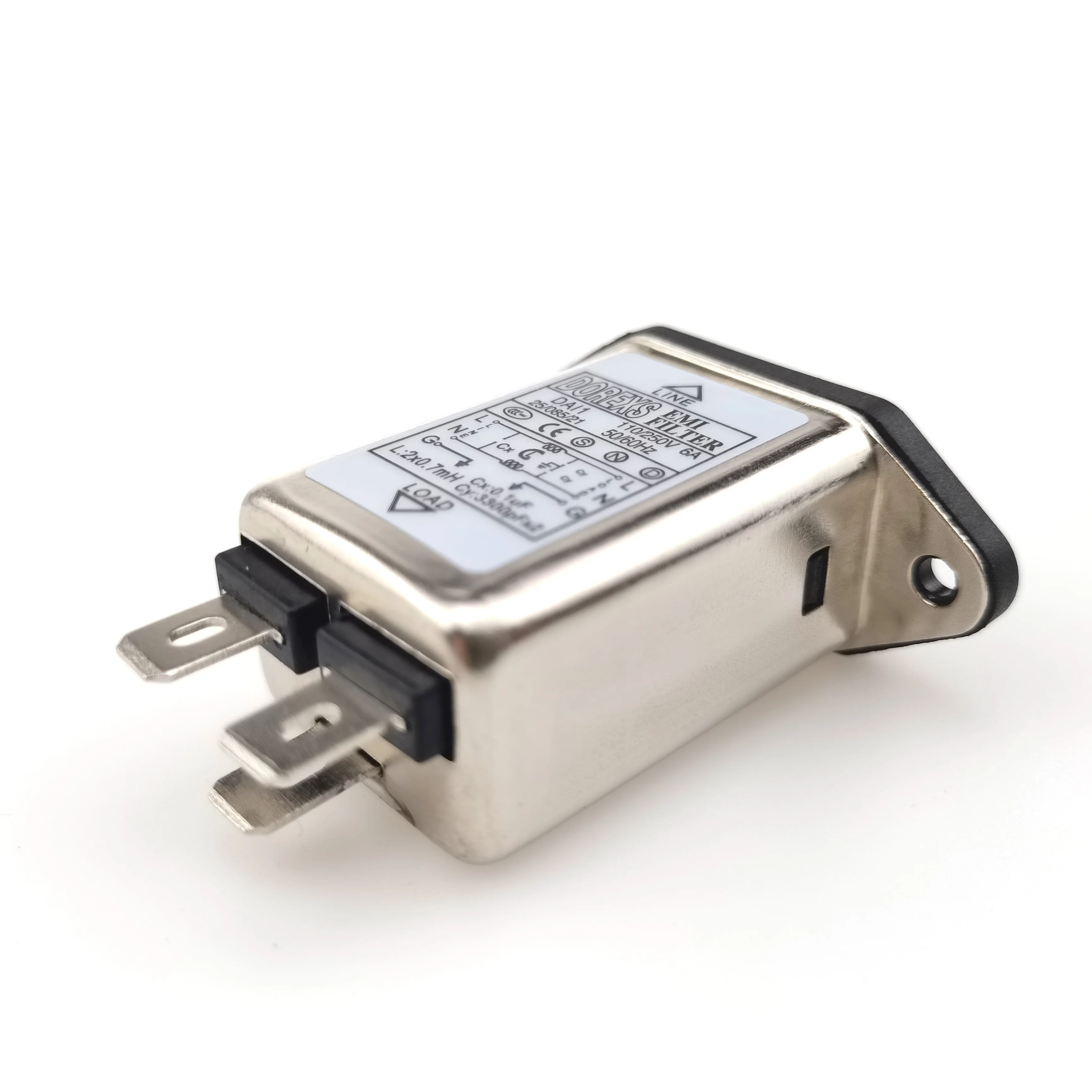 EMI Single phase ac power line filter plug type