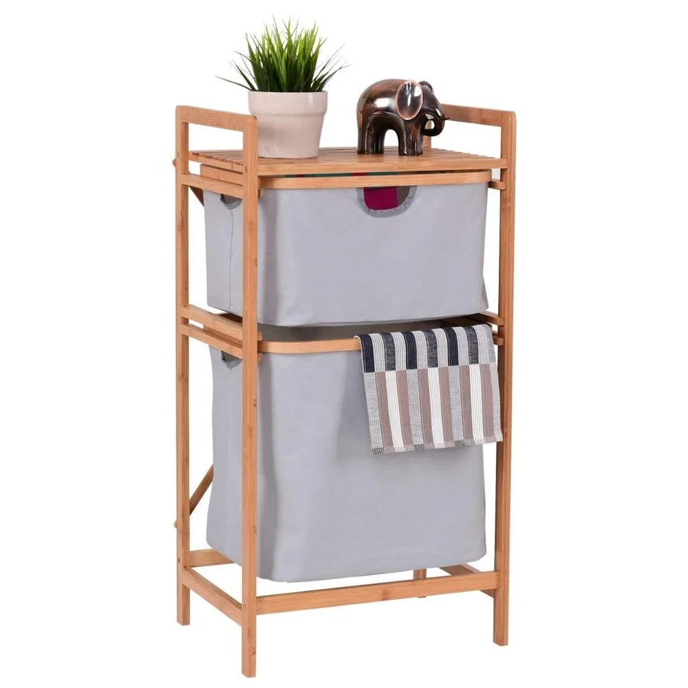 New Style wooden laundry basket wire wicker basket