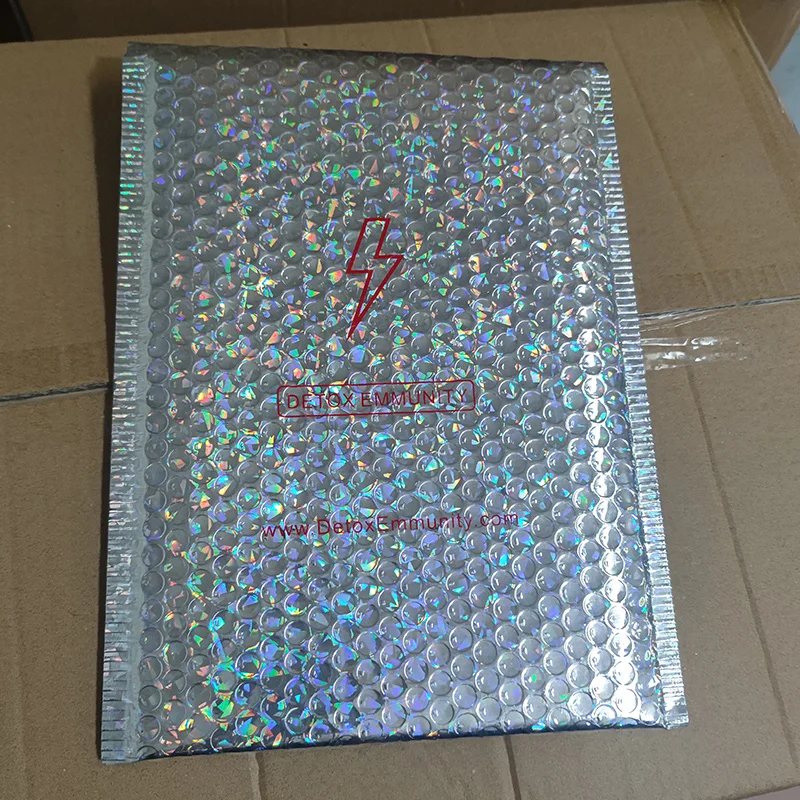 Metallic Poly Bubble Jewelry Package Shipping Bag Clothing Protective Padded Envelope Mailer Cosmetic Packing Carton Shipping