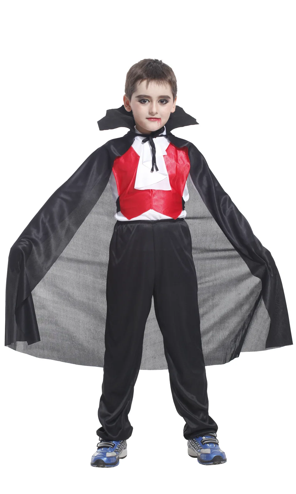 Wholesale Halloween Boys Costumes Carnival Children Horror Red Hood Night Robr Vampire Costume For Kids Boys