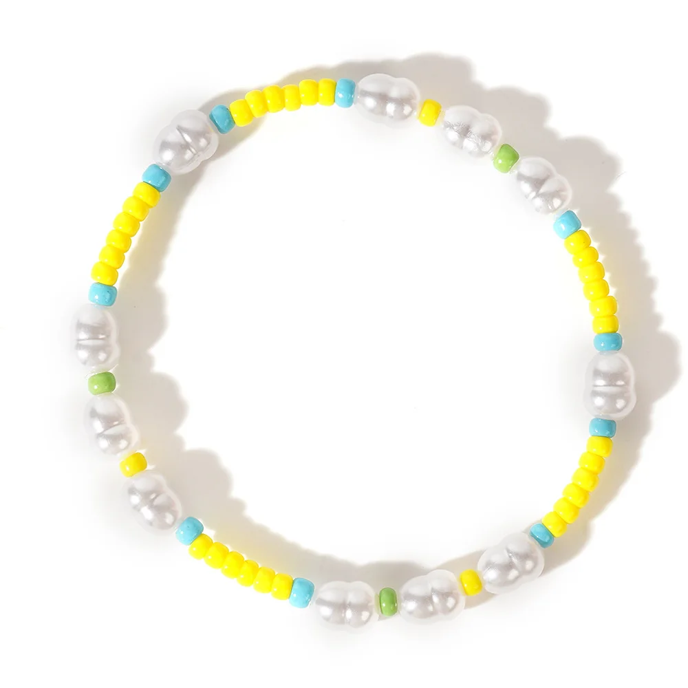 2024 Fashion Bohemian Jewelry Handmade Bead Bracelet Pearl Colorful Bead Dainty Design Bracelet