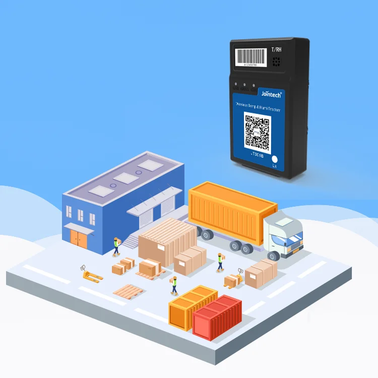 container trailer logistic temperature humidity monitoring GPS tracker