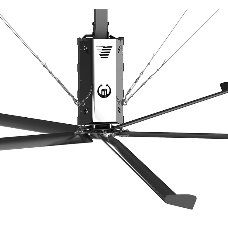 
20ft/6.1m high quality low price big size industrial energy-saving ventilation air coolong HVLS gear motor ceiling fan in stock 