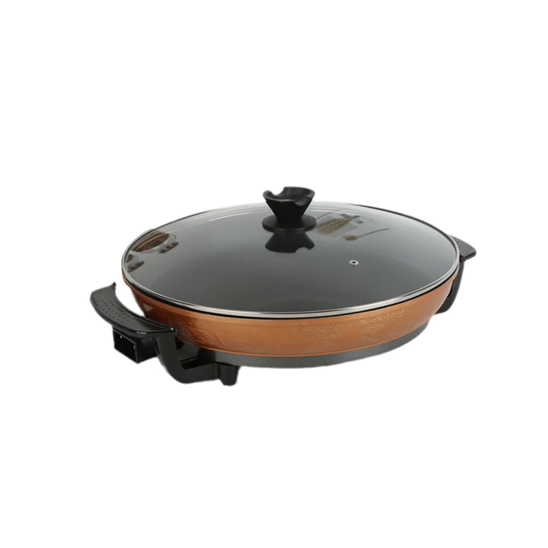 Factory kitchen electric square fry pan non stick coated pan thermostat control cookware