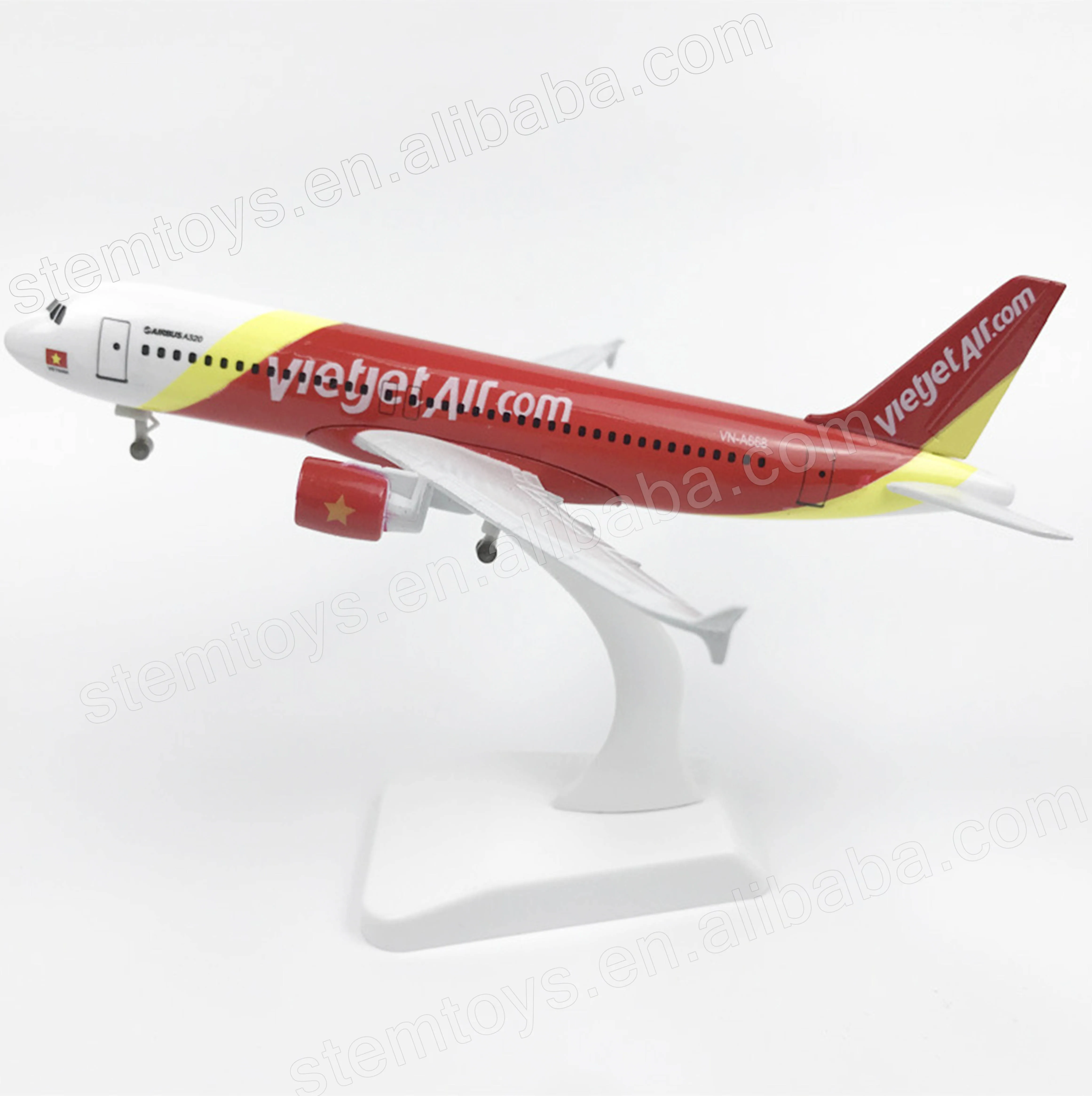20cm Alloy Metal Aircraft Model Vietnam Airlines VietJet Air Airbus A320 Plane Model for Aviation Gift