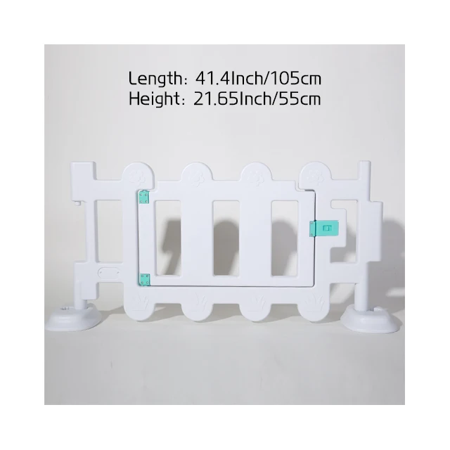 Large Plastic White Color outdoor Garden Kids Playpen Baby Safety Plastic Fences With Gate