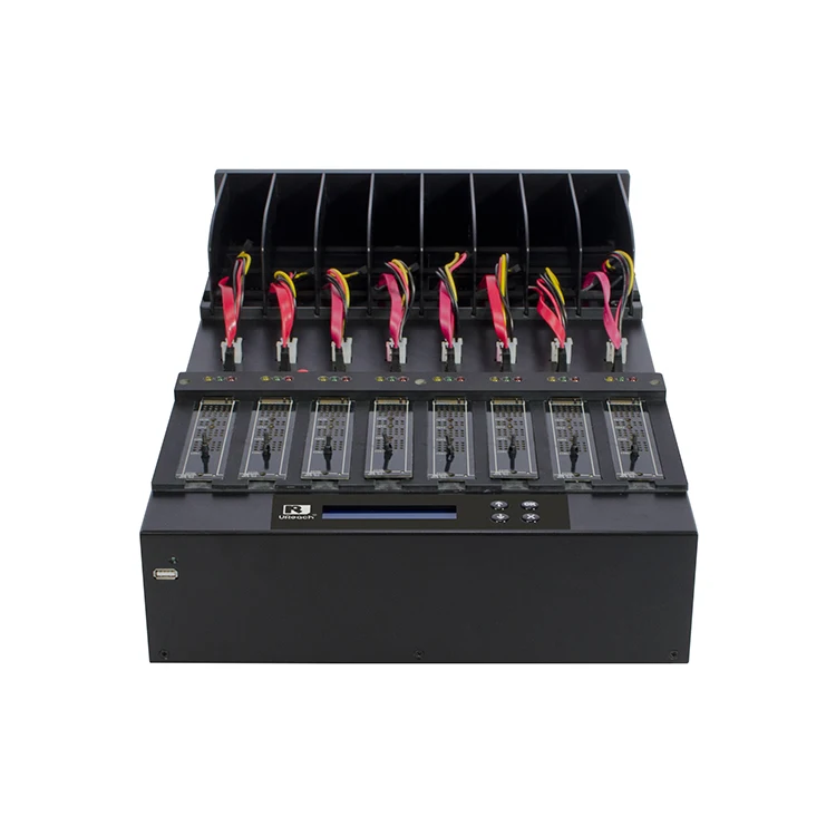 High Speed - SATA M.2 Dual Interfaces 1 to 7 M.2 NVMe SSD Duplicator