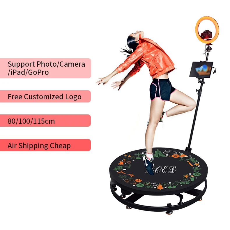 Automatic Manufacturer Portable  Spinning 360 Degree Photo Booth Kiosk Shell For Wedding Christmas Events