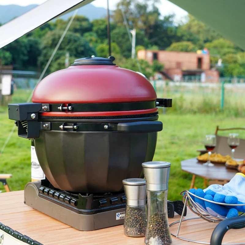 gas kebab barbecue outdoor japanese yakitori roaster mobile portable camping grill cooker with bbq grill grates cooking grid