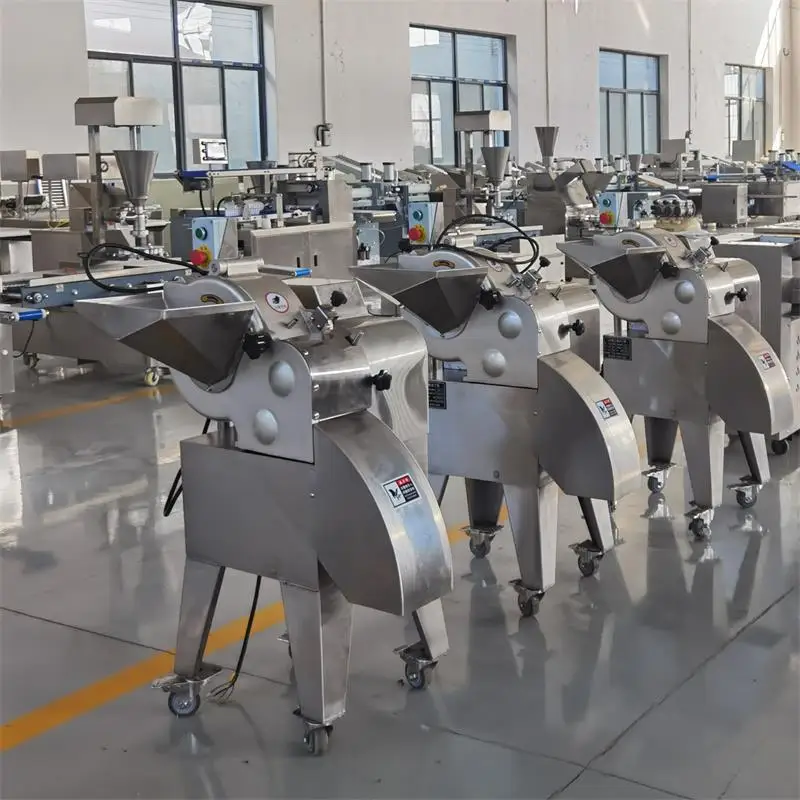 Industrial vegetable cutting machine vegetables fruit ginger potato carrot dicing slicing cube cutting machine