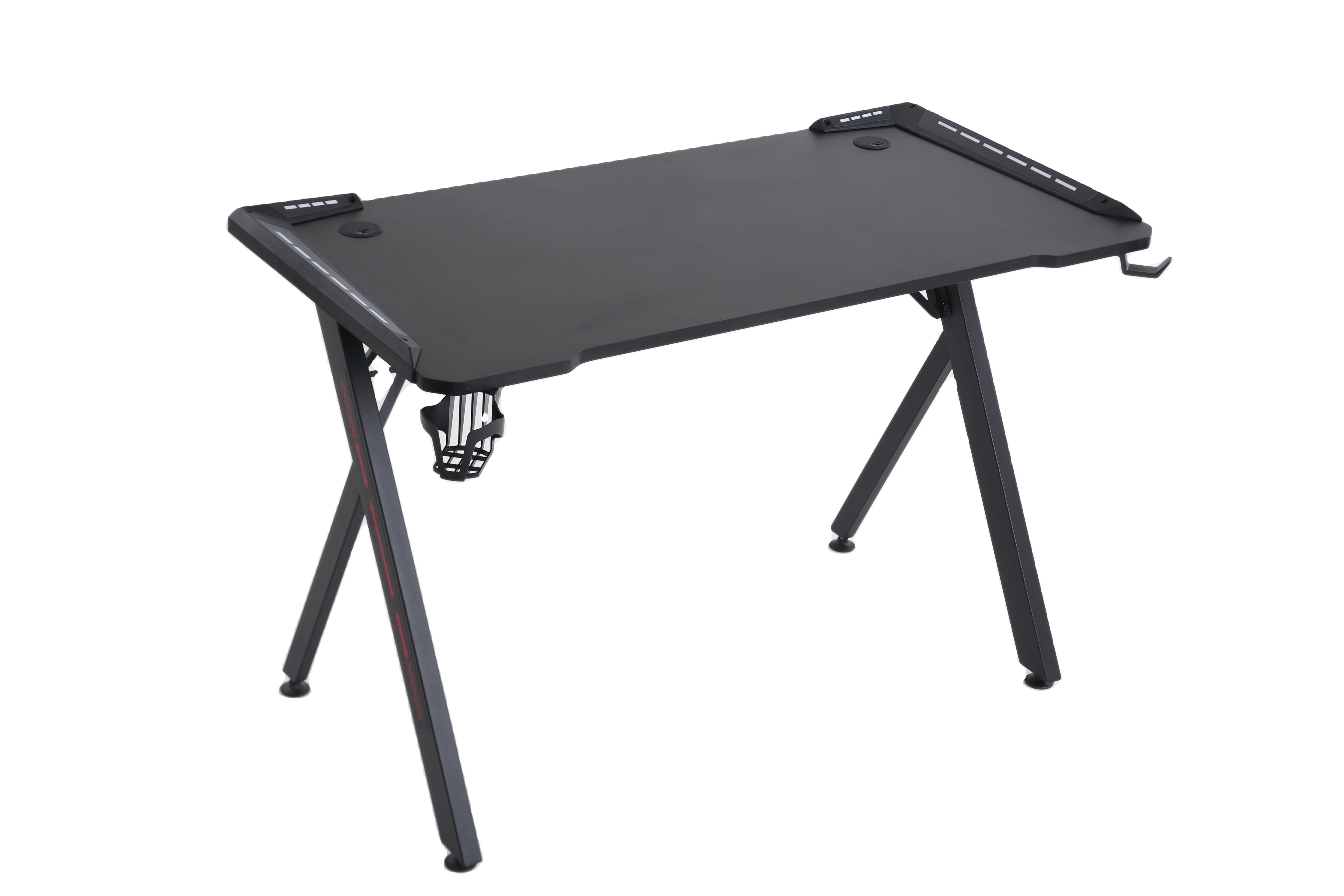 Desktop Home Computer Standing Table Desk Internet Cafe Game with LED