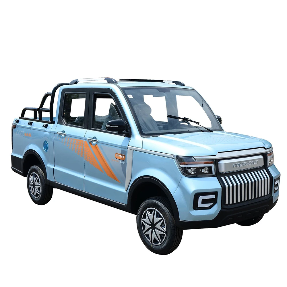2022 New Electric Pickup 4 wheel Four door Electric Pick Up Mini Trucks Electric Cargo Vehicle Made In China