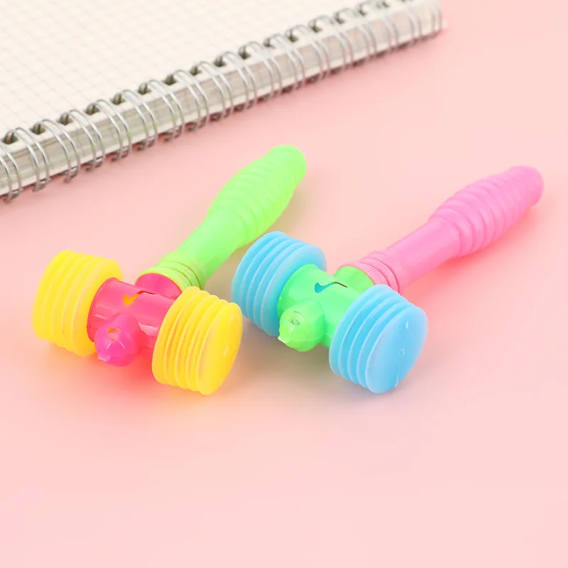 Kids Plastic Squeaky Hammer with Sound Maker  Pounding Toys Kids Beating Gavel Toys