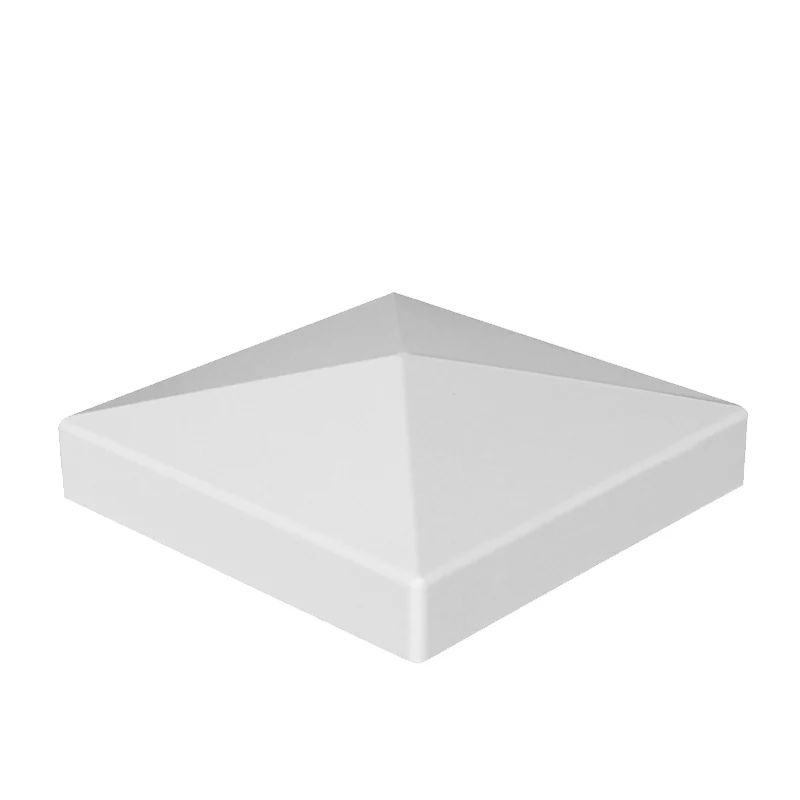 Custom Made White Vinyl Temporary Picket UV Resistant White Vinyl PVC Event Fence Post Caps