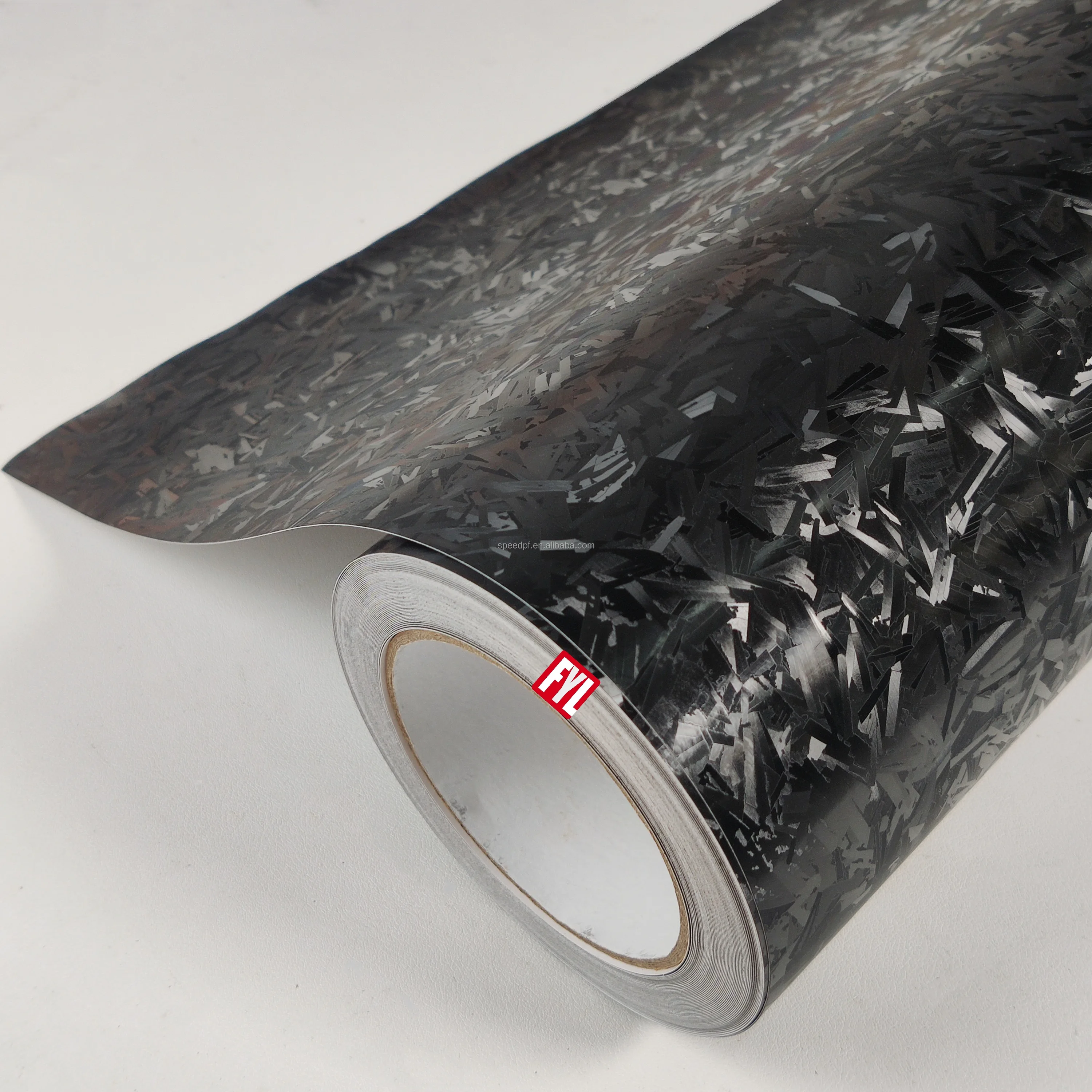 Self adhesive 3 layer Carbon Steel Car  Body Wrap Carbon Fiber Vinyl
