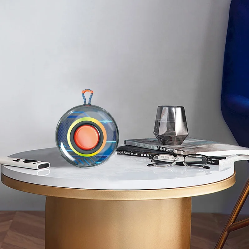 Custom For Amazon hot selling 2023 Outdoor Sports Waterproof Portable Wireless Bluetooth 5.3 LED Night Light Subwoofer Speaker