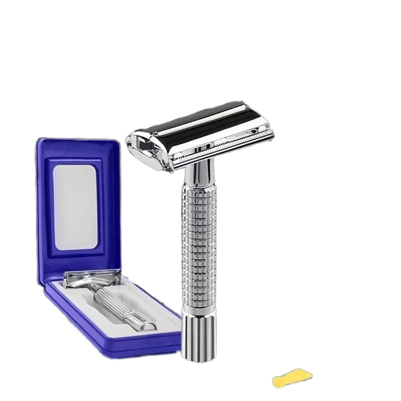 2024  Old Style Razor Rotatable Metal Handle Multi-Functional Knife Environmentally Friendly Blade Shaving Tool Shaving Blades