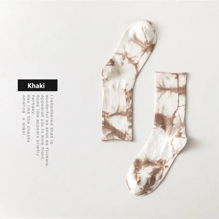 New Arrival Customizable Muliti-Colored Printing Tie Dye Ankle Socks