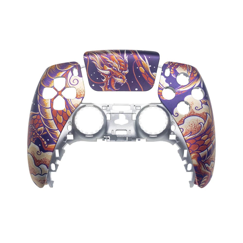Customized DIY Controller Designs Face Plate Front Shell Back Case Touchpad Pattern Solid Controller Button for PS5
