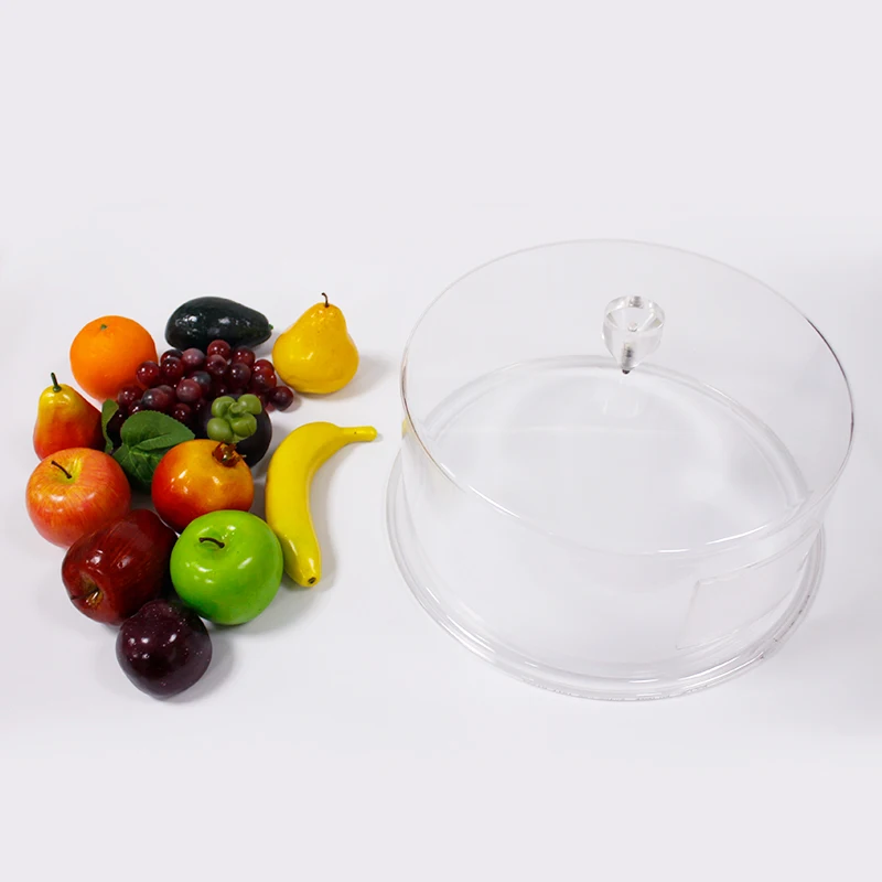 OEM/ODM high-end kitchen plastic clear food covers hotel food dome case acrylic buffet cover lid