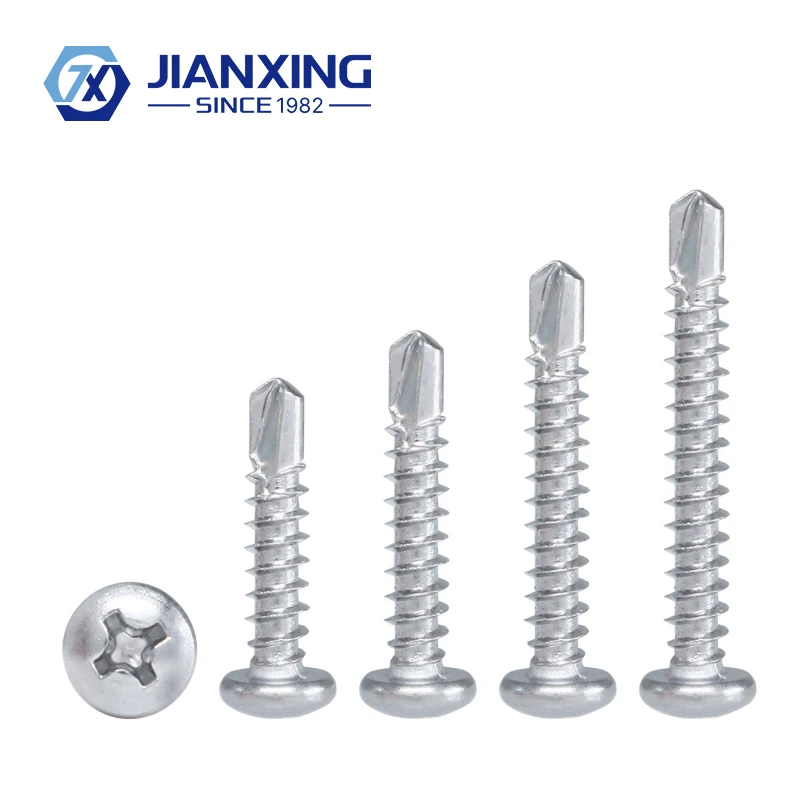 Stainless Steel 304 Round Cross Head Pan Head Phillips Self Drilling Screws Roofing Screw