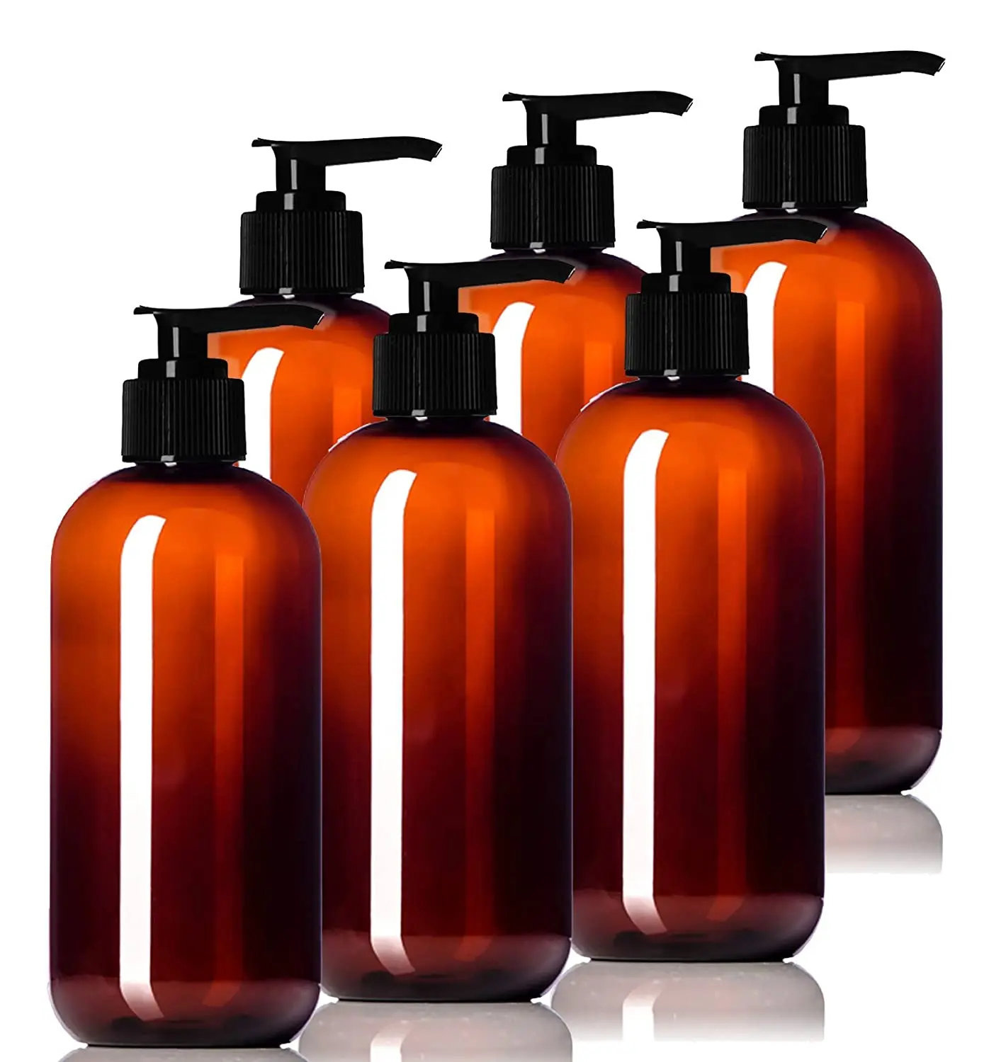 150ml Empty Shampoo Lotion Pump Green Brown Plastic Bottles With Dispenser Washing Container Shower Gel travel bottle