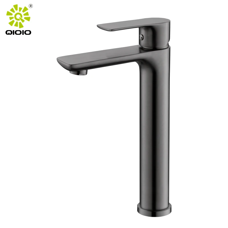 casting plate series SUS304 PVD gun grey gunmetal hot cold bathroom taps basin mixer faucet