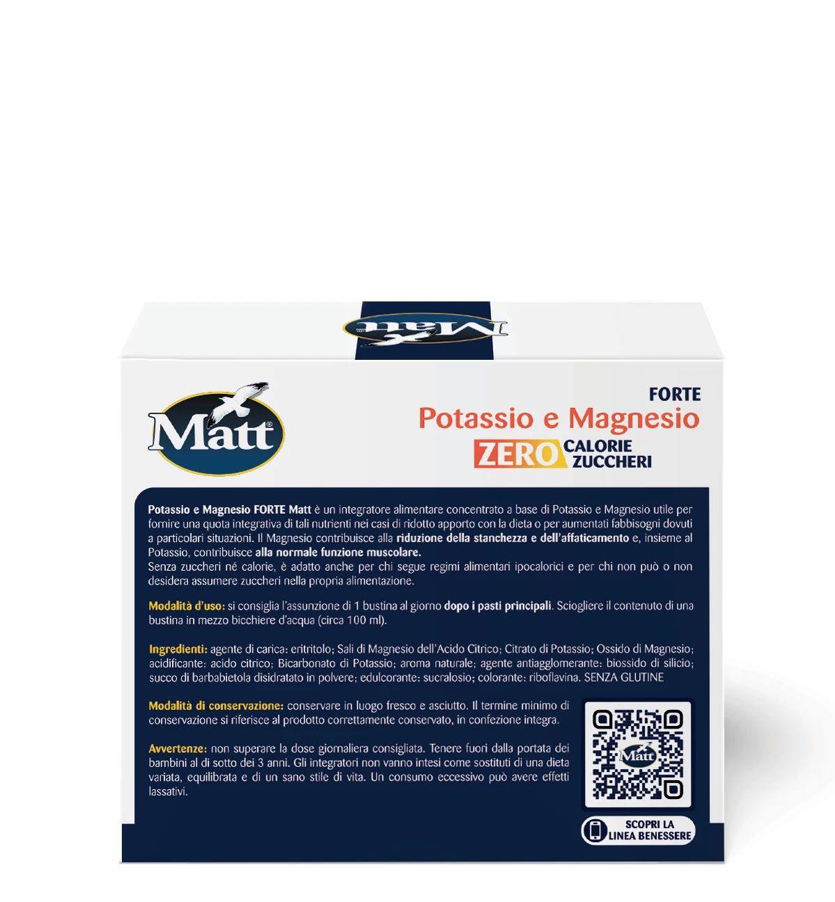 Made In Italy High Quality Matt Food Supplement Strong Potassium Magnesium Orange Flavour Zero Surgars Zero Calories Replacing M