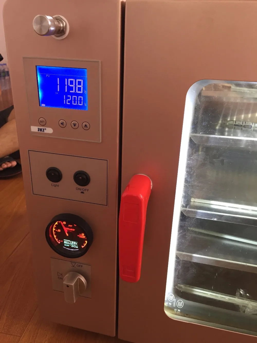 JKI large capacity 430L vacuum oven 5 side heating inside led light drying oven JK-VO430