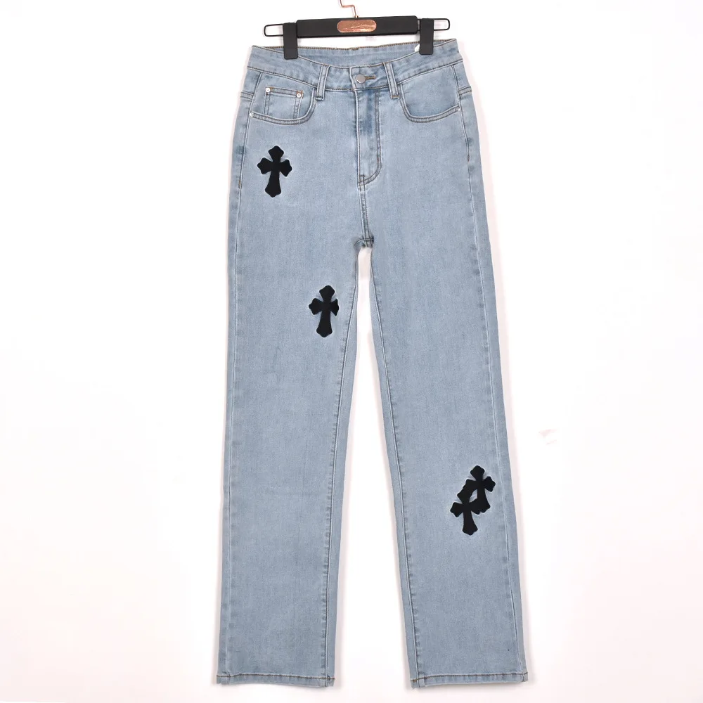 Женские джинсы женские с широкими штанинами джинсовые мешковатые брюки и большого размера на