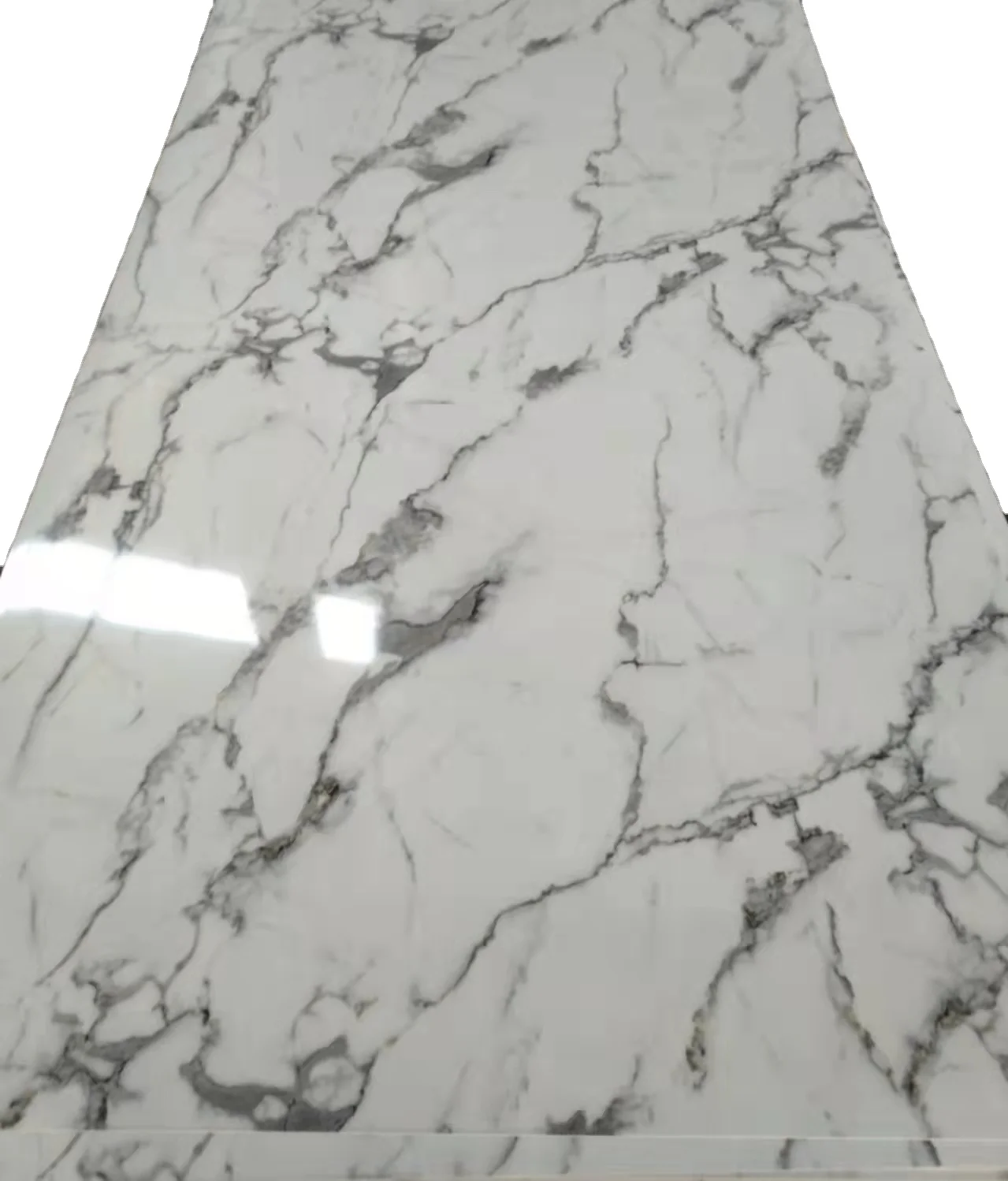 1220*2800*3.0mm Paint-free easy installation of interior decoration PVC marble sheet importer