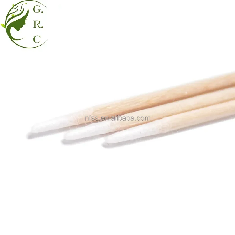 Disposable Premium Wooden Eyebrow Tattoo Microbrush Swabs Stick Ultra-Small Cotton Swab Lint Free Eyelash Extension Micro Brush