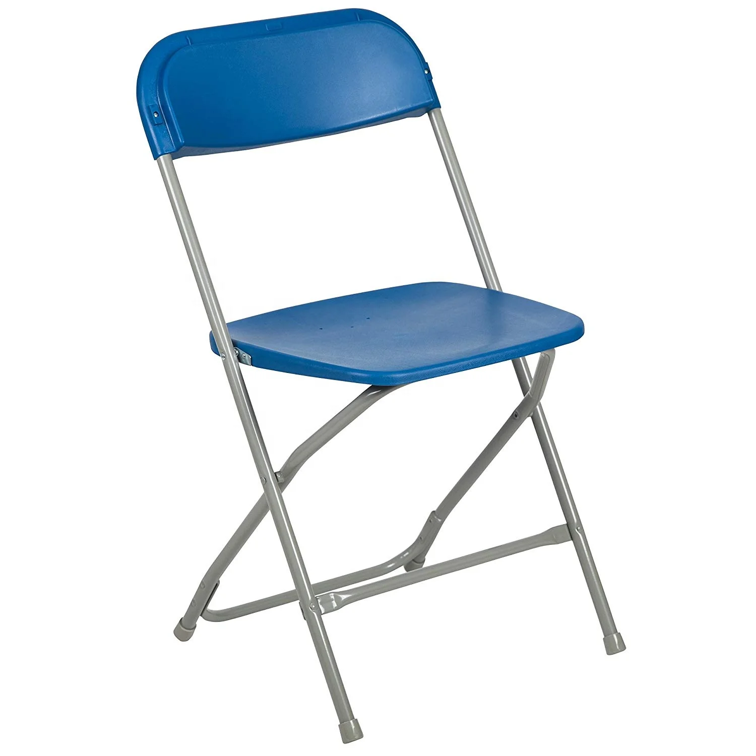 Premium Blue PP Plastic Folding Chair Portable and for Indoor/Outdoor Events like Banquets Weddings Parties Garden Patios