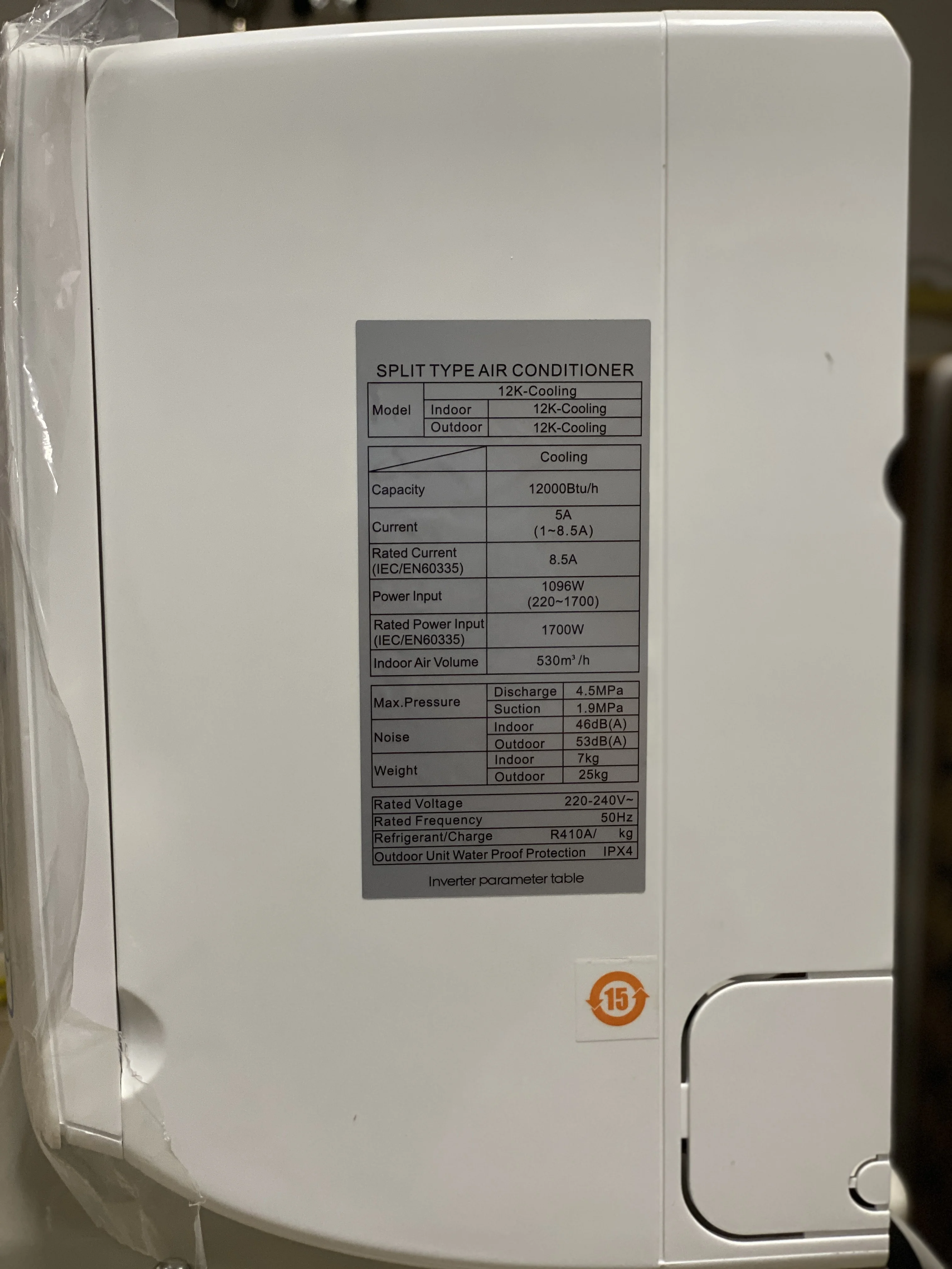Настенный кондиционер на 9000BTU