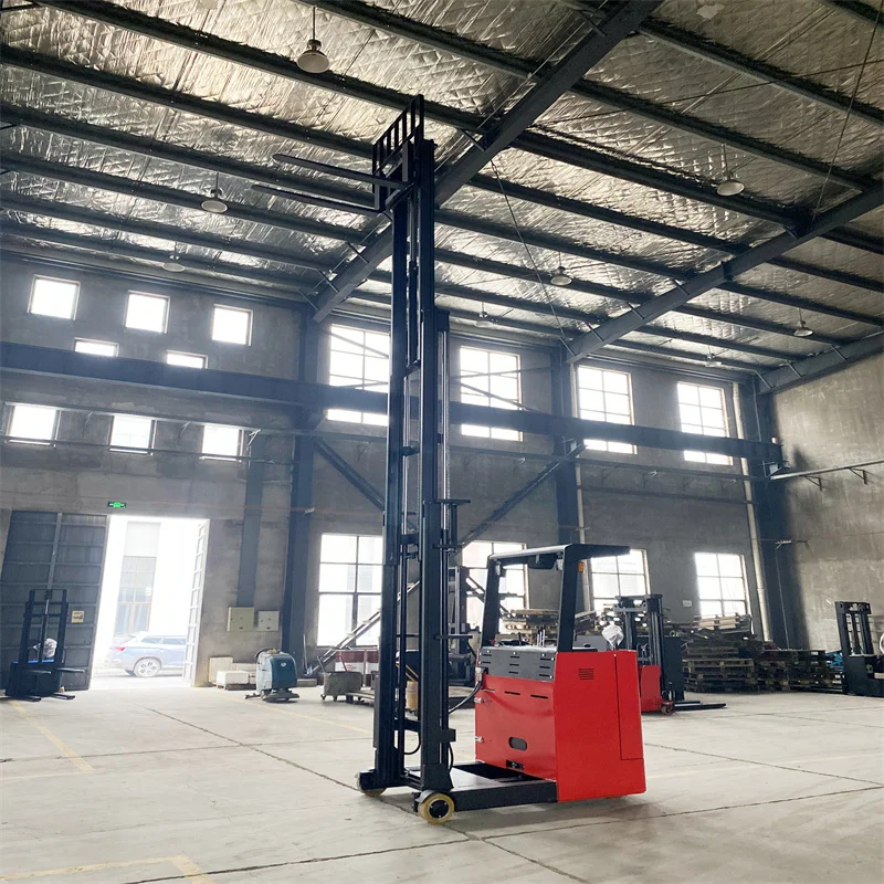 electric reach truck counterbalance pallet stacker 1500kg electric reach truck with curtis ac controller