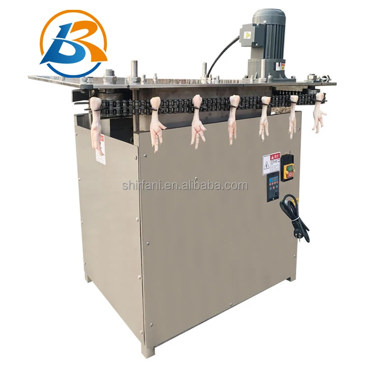 Small Electric Chicken Feet Processing Machine / Chicken Feet and Paws Bone Removing Machine / Chicken Feet Debone Machine