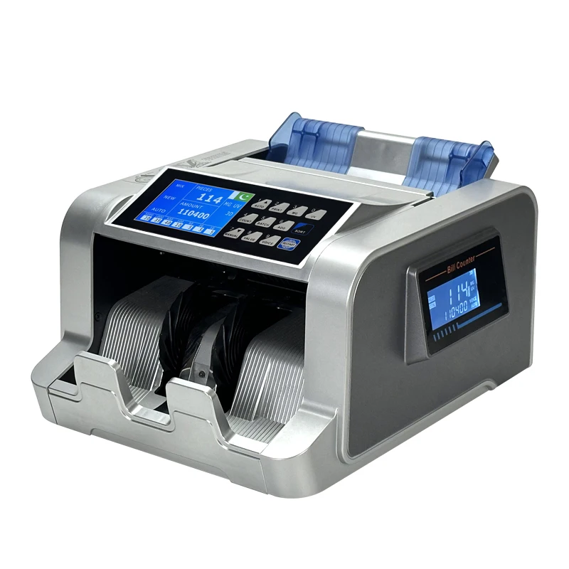 TFT display PKR Euro denomination  money counter bill counter machine money counting which can put the national flag on it