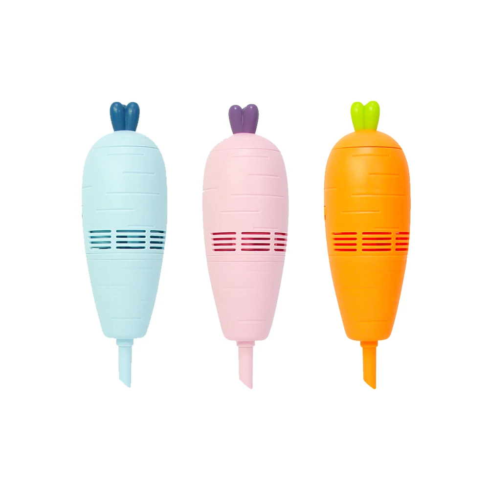 popular USB rechargeable desk mini handheld Carrot portable vacuum cleaner