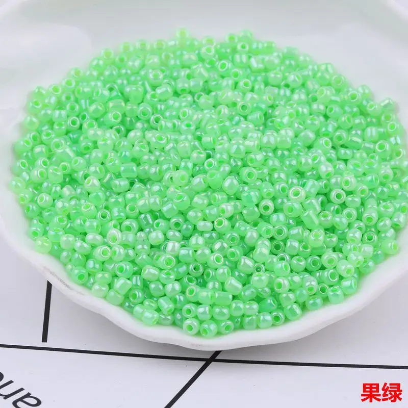 450g 2mm 3mm 4mm Glass Cream Rice Beads for DIY Jewelry Making for Bracelets and Necklaces Crystal Lampwork Glass Beads