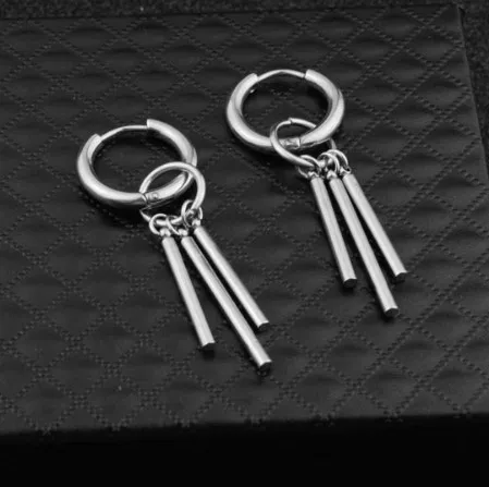 Wholesale Fashion Kpop Three Stick Ear Studs Stainless Steel Jewelry Earrings