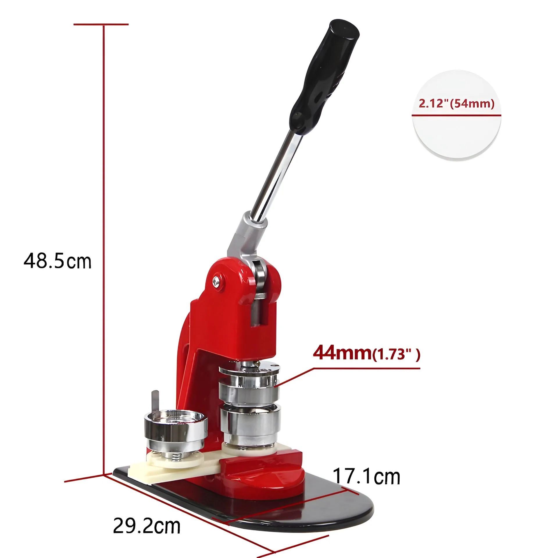 2022 DIY hand badge maker 58mm button making machine with button mold badge press machine