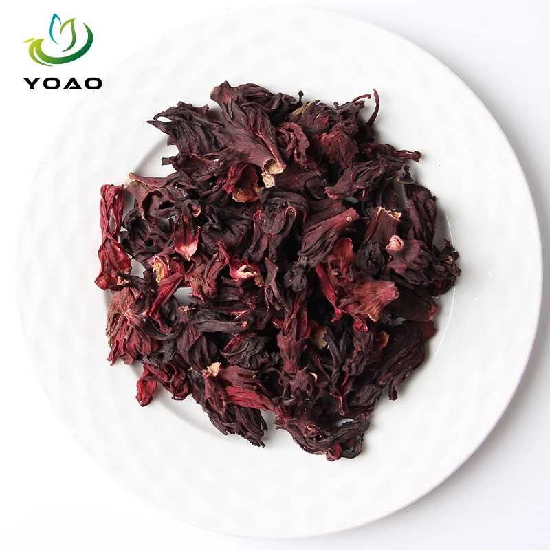 Natural Dried Red Roselle Hibiscus Tea Certified Dried Herbal Flower Tea Caffeine Free Flavor Tea