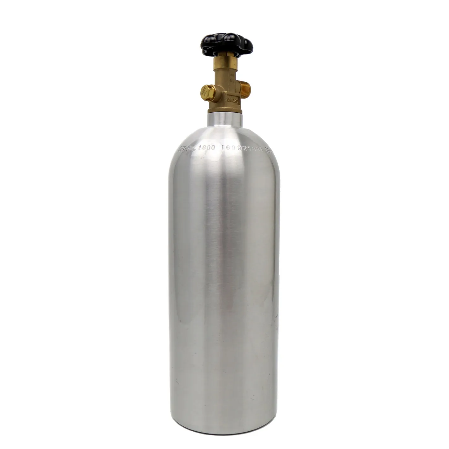 2lb CO2 Aluminum Gas Cylinder 1.4L 1800psi for Beverage DOT Standard