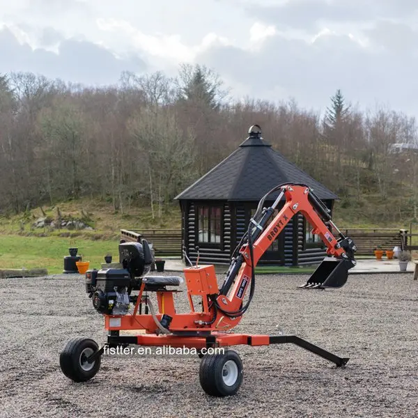 13.5hp Small Backhoe Mobile Mini Excavator Farm ATV  Towable Backhoe