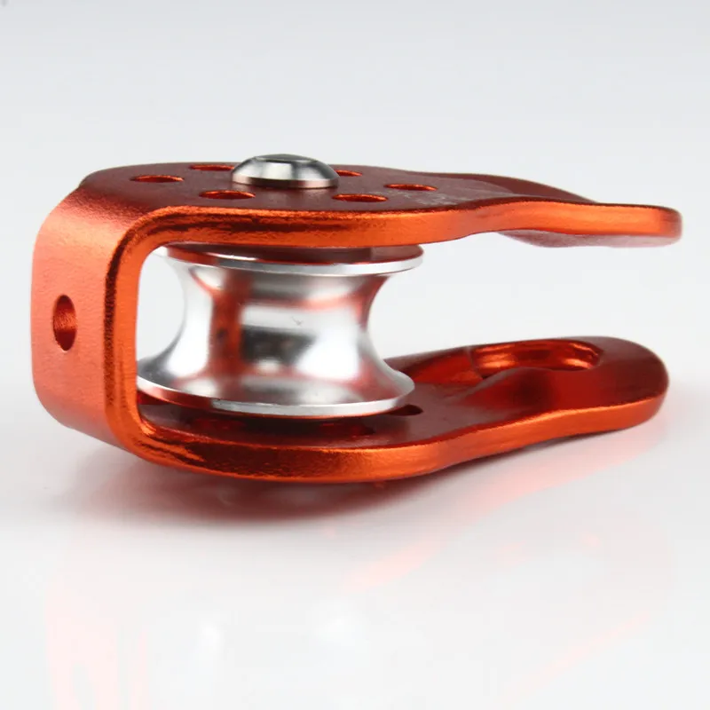 High quality  OEM Aluminum Alloy Climbing single Wheel Pulley For Adventure Climbing
