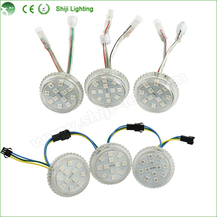  Светодиодный пиксельный светильник DC24V smd 5050 rgb для аттракционов 50 мм 12