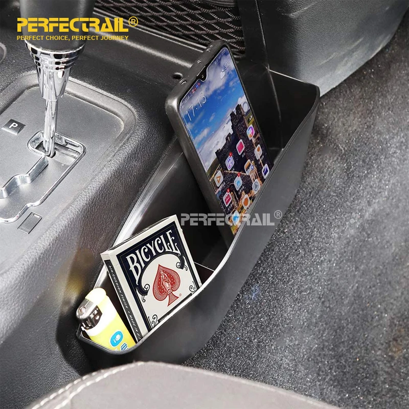 PERFECTRAIL Car Accessories Gear Shift Storage Box for Jeep Wrangler JK JKU 2011-2018