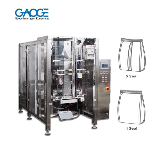 Automatic Quad Stabilo Seal Stable Bottom Pouch Vertical Form Fill and Seal Demerara Sugar Packaging Machine