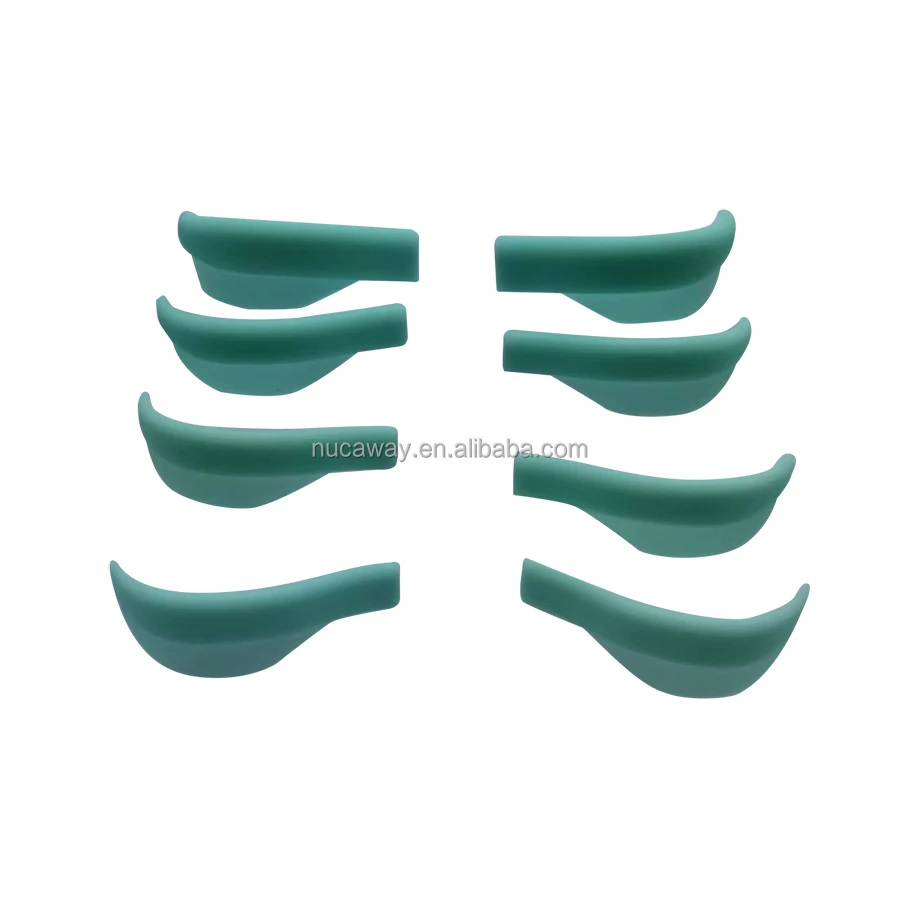 7 Pairs Newest High quality soft anti slip eyelash lift rod clear silicone eyelash curler perm rod eye lash lift pads