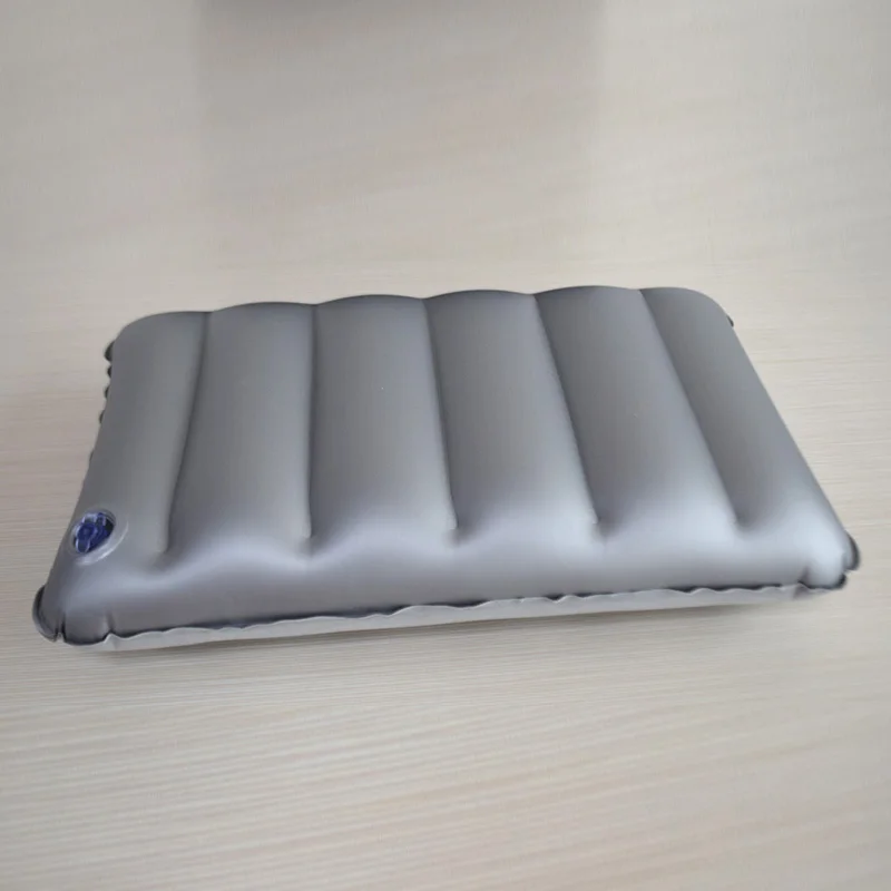 PVC Flocking Camping inflatable pillow pvc material outdoor air pillow beach inflatable cushion